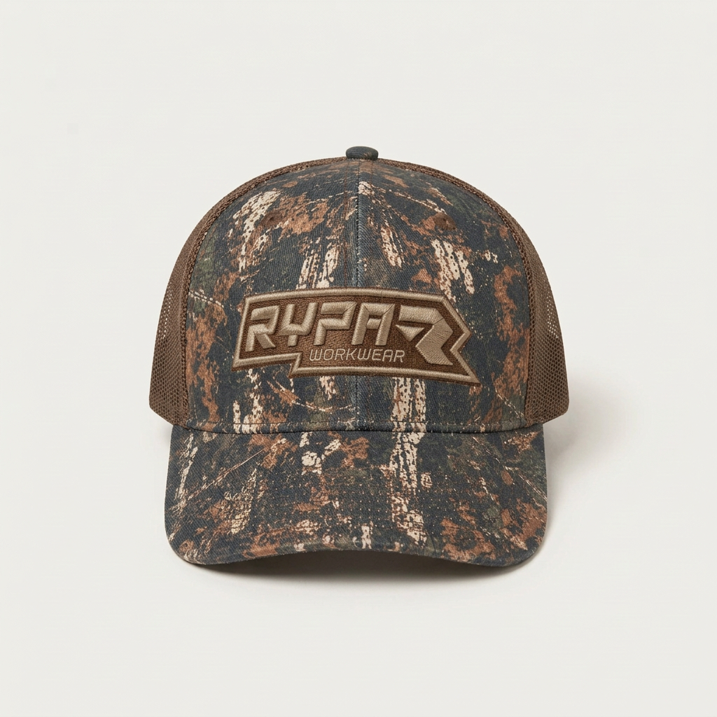 RYPA Camo Trucker Cap – Adjustable Snapback