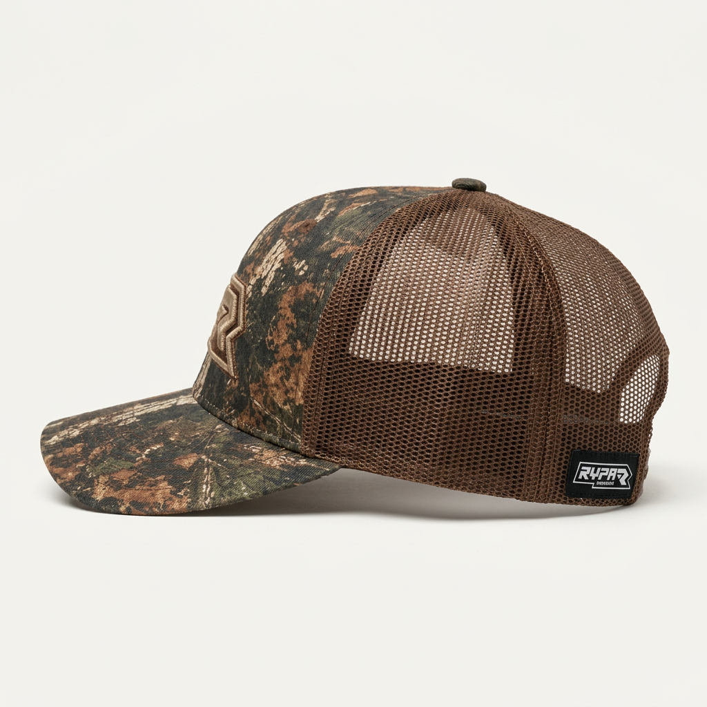 RYPA Camo Trucker Cap – Adjustable Snapback